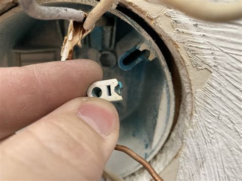 ceiling fan electrical box broke|electrical box repair.